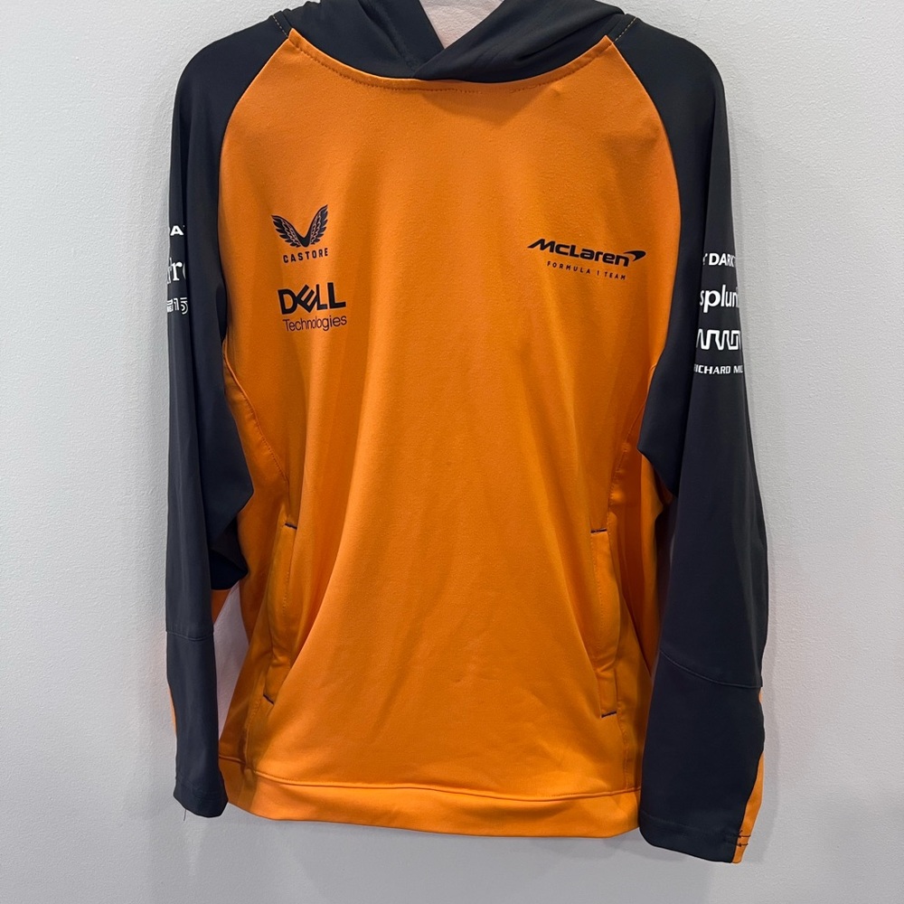 McLaren Kids Orange and Black F1 team Jersey Hoodie